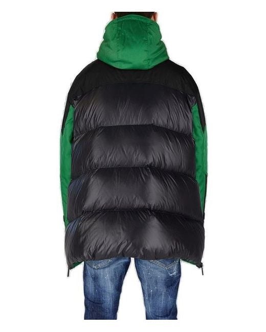 Multi logo outlet down puffer jacket