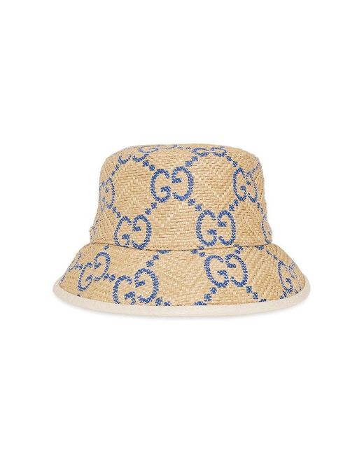 Gucci GG Monogram Jacquard Bucket Hat in Natural Lyst