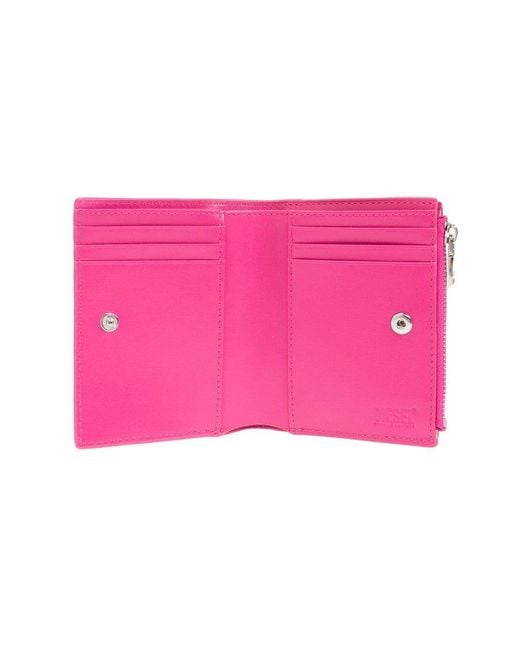 DIESEL Pink Wallet With Logo