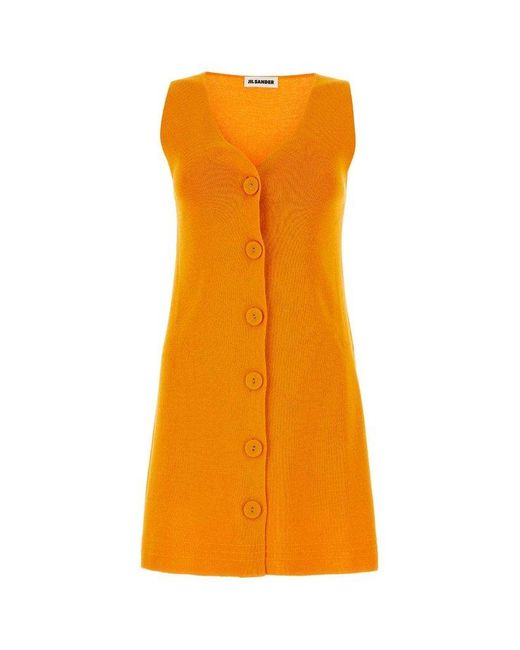 Jil Sander Orange Dress