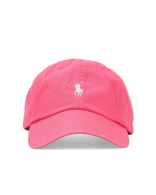 Polo Ralph Lauren Pink Chino Ball Cap for men