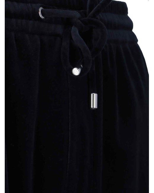 Giorgio Armani Blue Mid-Rise Drawstring Sweatpants for men