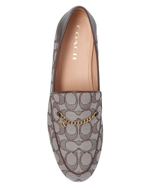 COACH Gray Hanna Loafer In Signature Jacquard