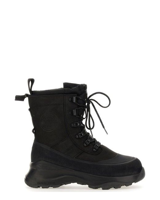 Canada Goose Black Sold Out Armstrong Round-toe Lace-up Snow Boots for men