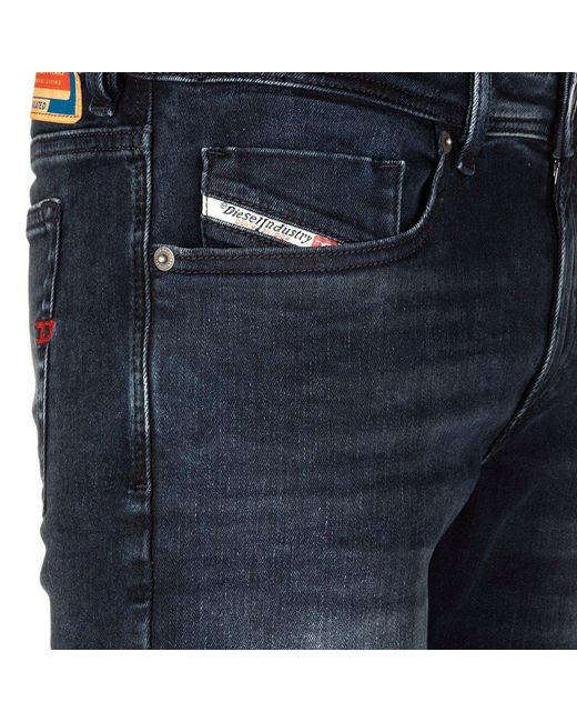 DIESEL Blue 1979 Sleenker Distressed Jeans for men
