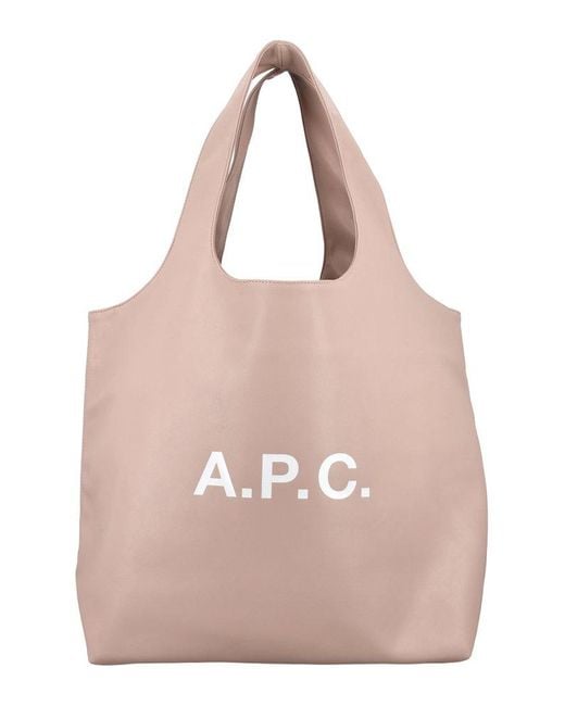 A.P.C. Pink Ninon Tote Bag