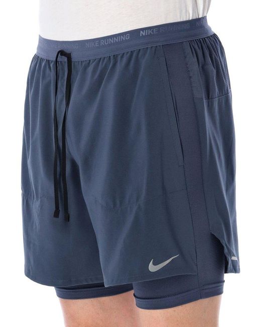 Nike Blue Hybrid Running Shorts for men