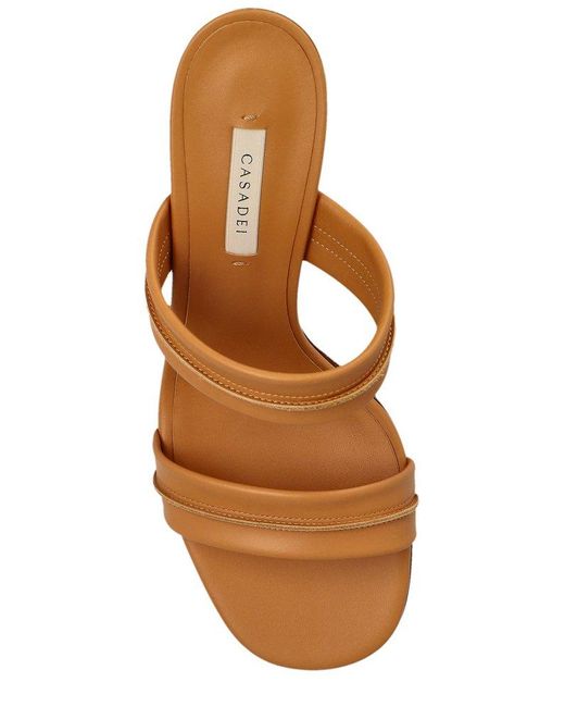 Casadei Brown Bighorn Cleo Heeled Sandals