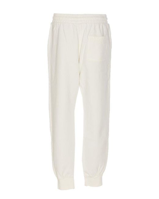 Casablancabrand White Caza Embroidered Drawstring Track Pants