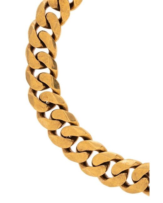 Balenciaga Metallic Brass Necklace,