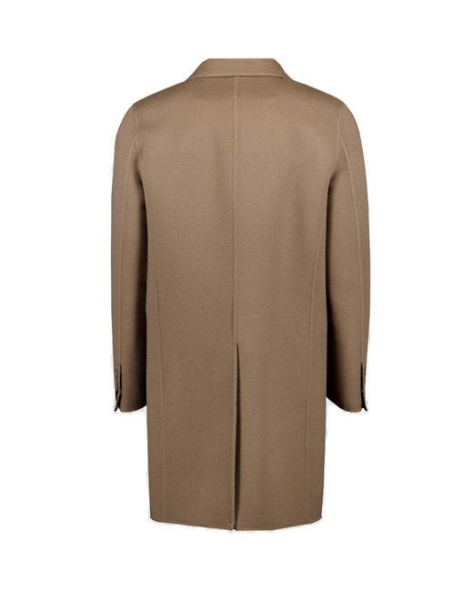 Fendi Brown Reversible Sing-breasted Coat for men