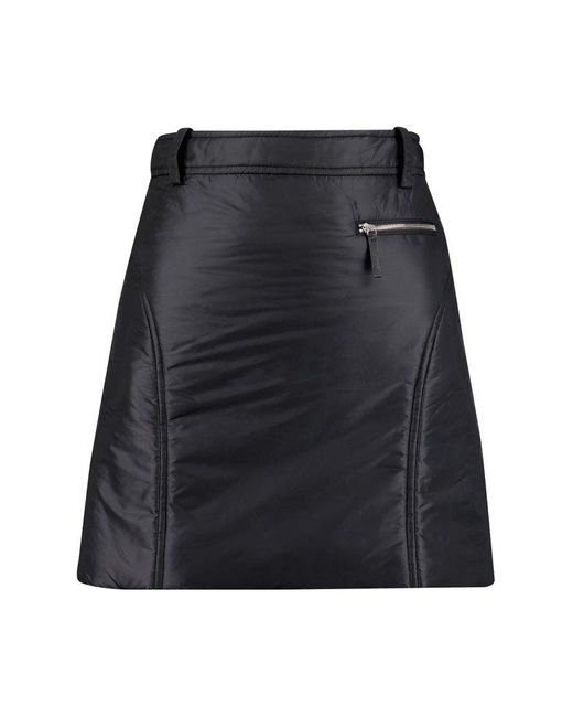 Khaite Black Padded Mini Skirt
