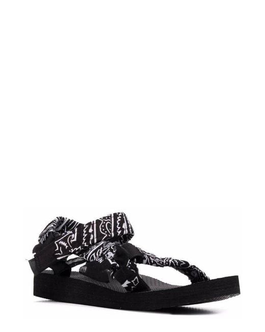 ARIZONA LOVE Black Bandana Strap Sandals