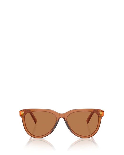 Miu Miu Pink Oval-Frame Sunglasses