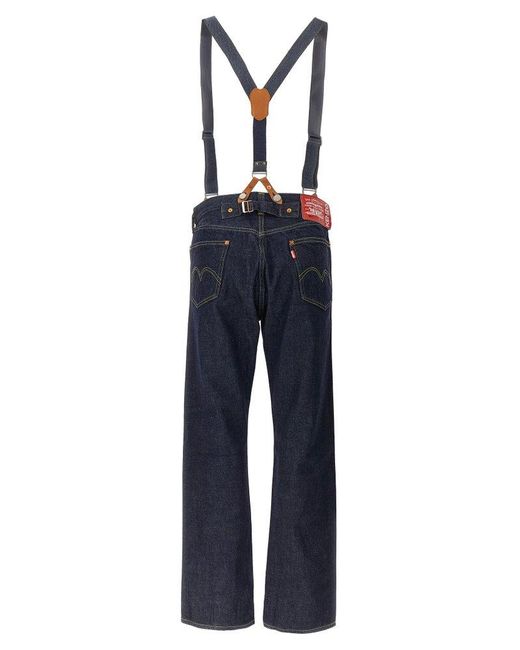 KENZO Blue X Levi's Removable-braces Buttoned Jeans