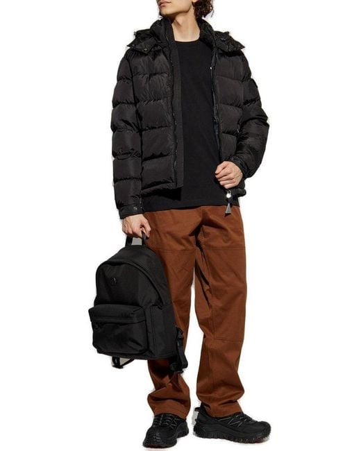 Moncler Black Maya Hooded Down Jacket for men