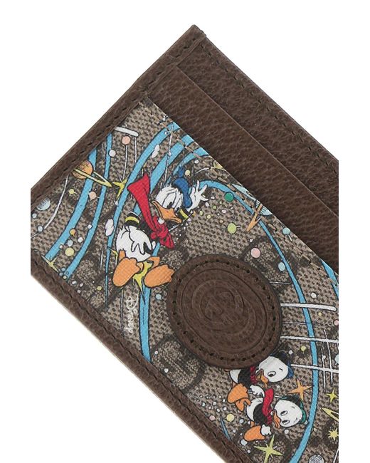 Gucci Multicolor Disney Edition GG Donald Duck Rocket Card Holder for Men