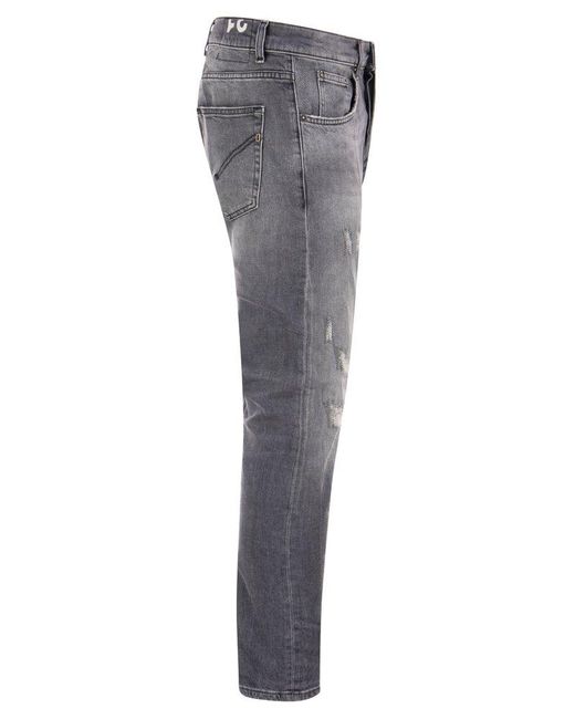 Dondup Gray Dian Carrot Fit Jeans for men