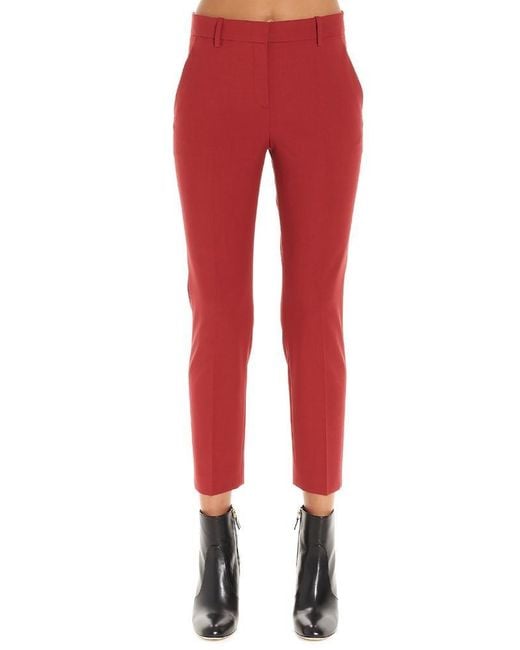 Theory Capri Pants in Red Lyst
