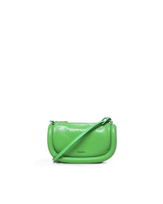 J.W. Anderson Green Bumper 12 Zip-up Crossbody Bag