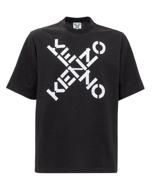KENZO Black Sport Oversized T-shirt for men