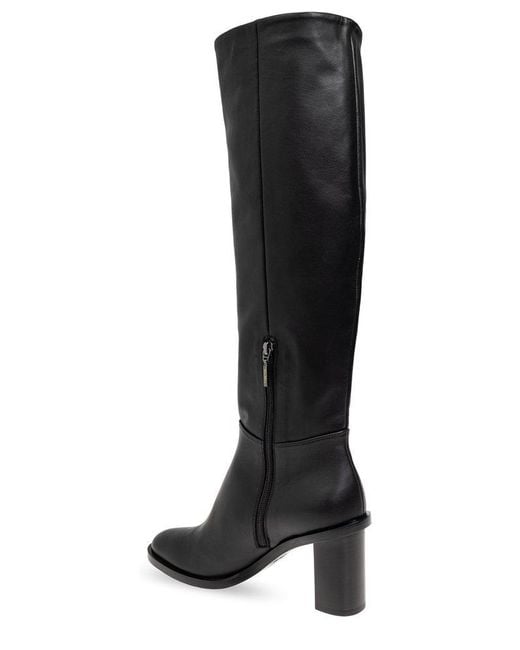 Max Mara Black Leather Boots