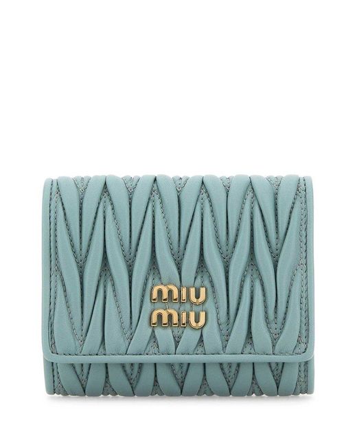 Miu Miu Blue Wallets