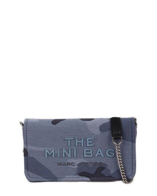 Marc Jacobs Blue The Camo Jacquard Chain Mini Bag