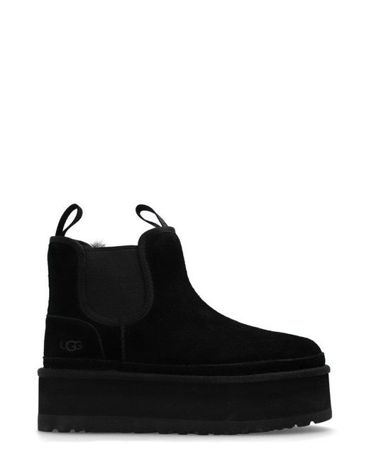 Ugg Black Neumel Platform Chelsea Boots