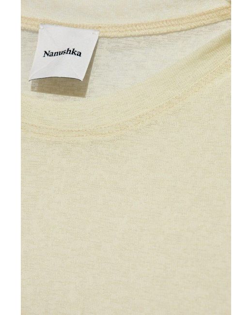 Nanushka White 'yenno' T-shirt , for men