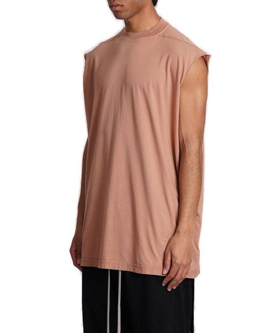 Rick Owens Pink Sleeveless Round Neck Top for men