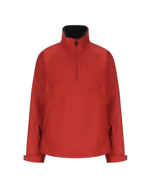 Loro Piana Red Zip Detailed High Neck Ski Jacket for men