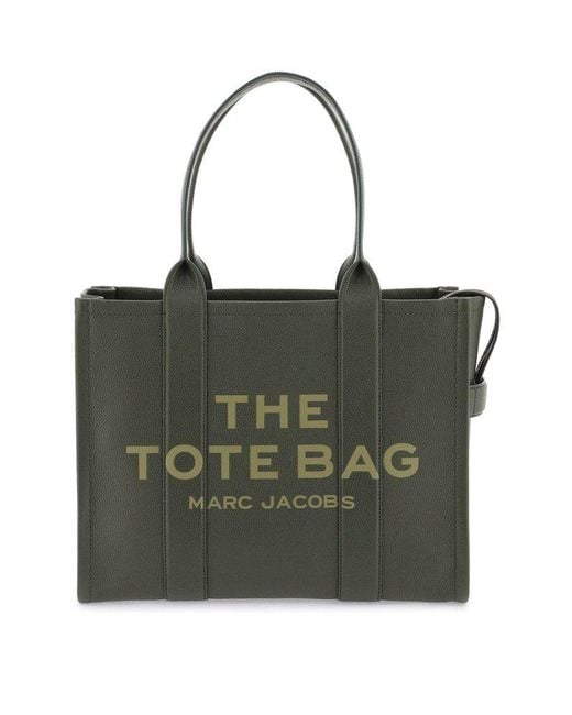Marc Jacobs Green The Leather Large Tote Bag