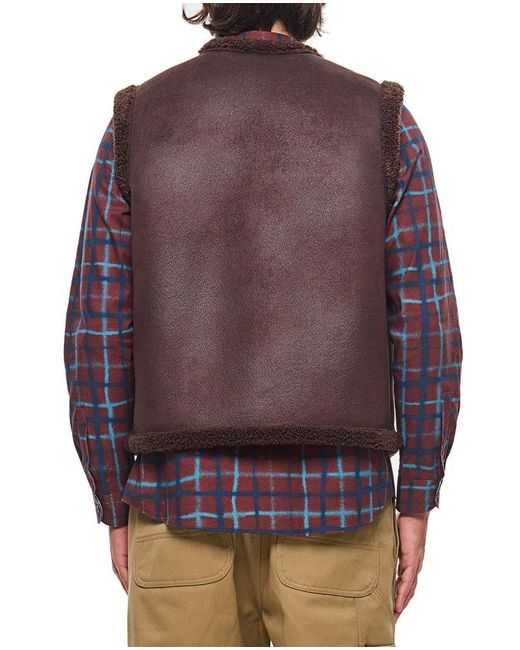 A.P.C. Purple Zachari Gilet for men