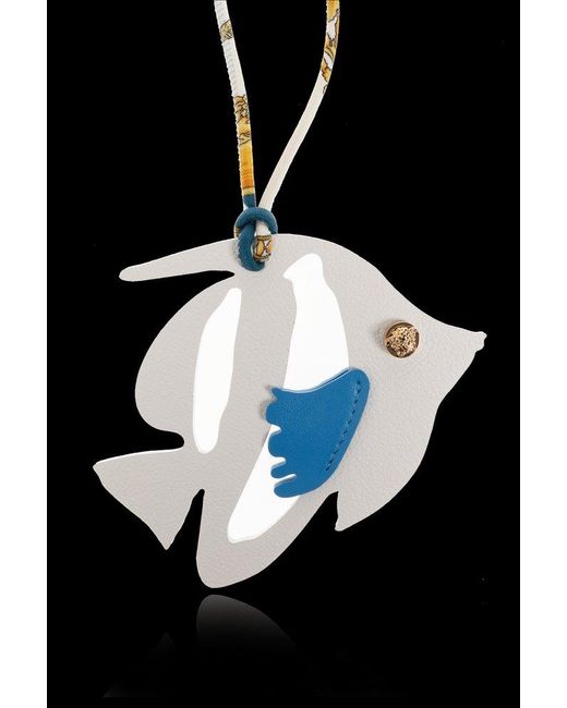 Versace Black The Shape Of A Fish Keychain