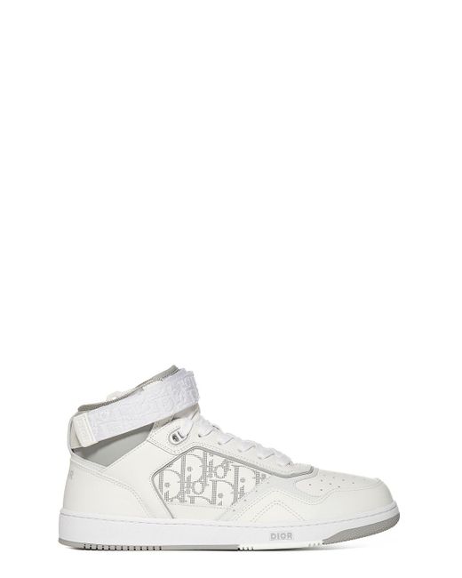 Dior White B27 Dior Oblique Galaxy High-top Sneakers for men