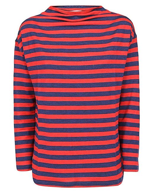 Shirt C-zero Red Striped Sweater