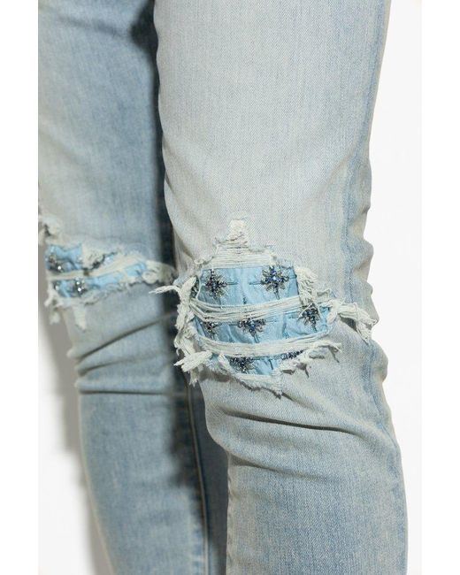 Amiri Blue Jeans With Logo for men