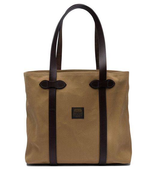 Filson Brown Large Open Shoulder Tote