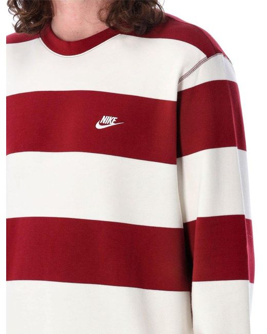 Nike Logo-embroidered Striped Sweatshirt for men