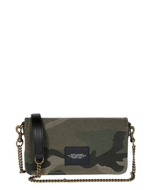Marc Jacobs The Camo Jacquard Chain Mini Bag in Gray | Lyst