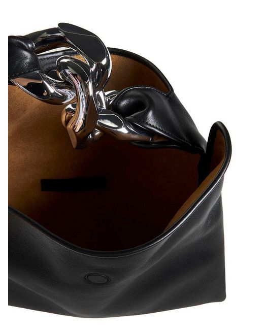 J.W. Anderson Black Knot Chain-link Detailed Shoulder Bag