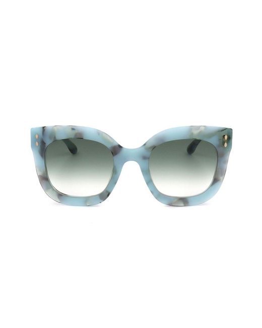 Isabel Marant Green Steffy Cat-eye Frame Sunglasses