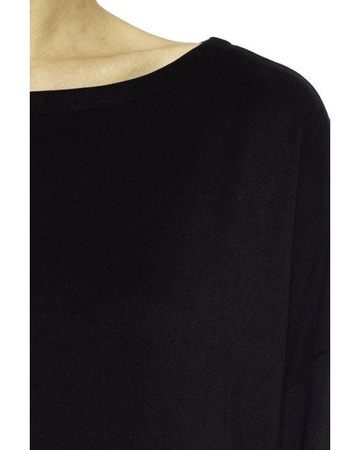 AllSaints Blue Rita Long Sleeve Top