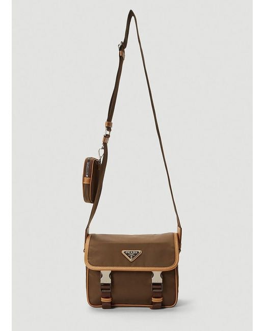 prada canvas triangle bag