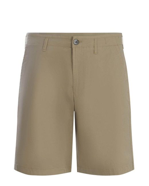 Stone Island Natural Logo-patch Shorts for men