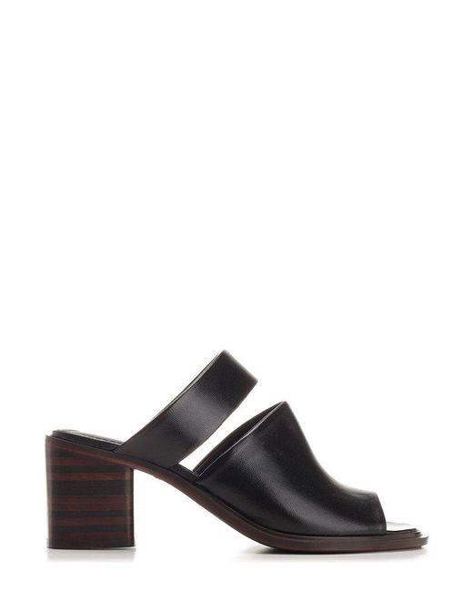 Lemaire Black Double-strap Slip-on Sandals