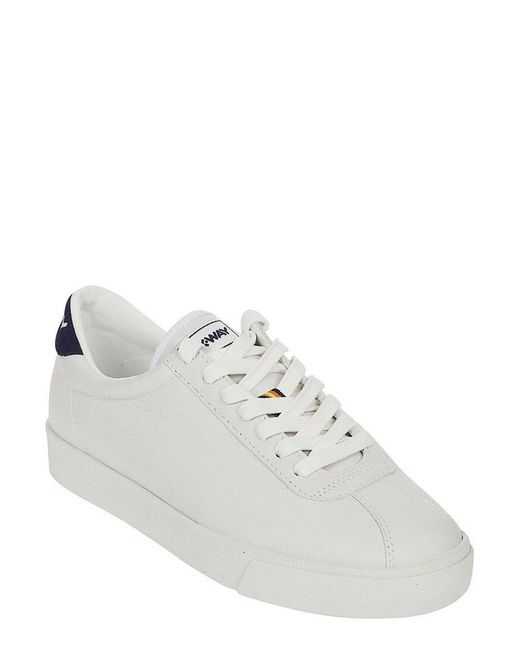 K-Way Gray Club K Lace-up Sneakers for men