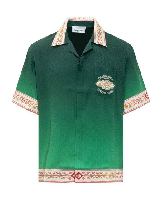 Casablancabrand Green Unity Is Power Shirt