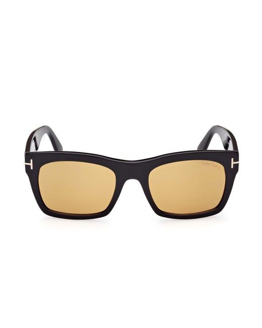 Tom Ford Brown Square Frame Sunglasses
